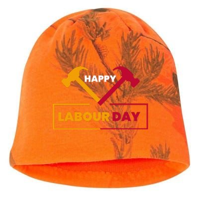 Happy Labor Day Celebration Graphic Kati - Camo Knit Beanie