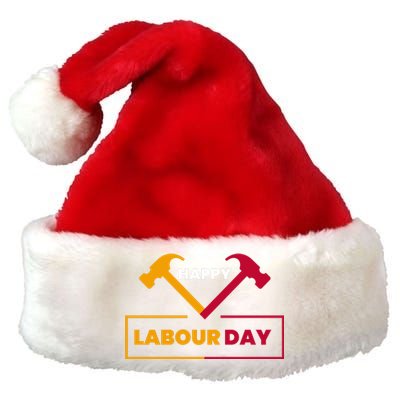 Happy Labor Day Celebration Graphic Premium Christmas Santa Hat