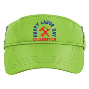 Happy Labor Day Celebration Graphic Adult Drive Performance Visor