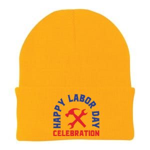 Happy Labor Day Celebration Graphic Knit Cap Winter Beanie