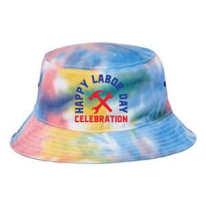 Happy Labor Day Celebration Graphic Tie Dye Newport Bucket Hat