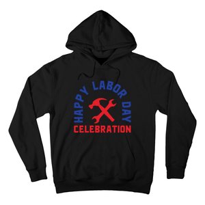 Happy Labor Day Celebration Graphic Hoodie