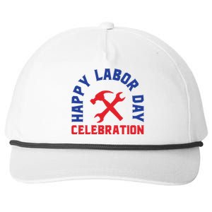 Happy Labor Day Celebration Graphic Snapback Five-Panel Rope Hat