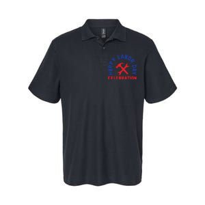 Happy Labor Day Celebration Graphic Softstyle Adult Sport Polo