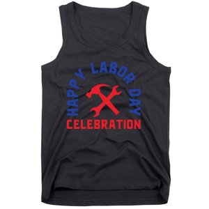 Happy Labor Day Celebration Graphic Tank Top