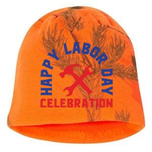 Happy Labor Day Celebration Graphic Kati - Camo Knit Beanie