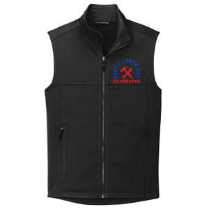 Happy Labor Day Celebration Graphic Collective Smooth Fleece Vest