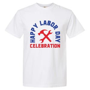 Happy Labor Day Celebration Graphic Garment-Dyed Heavyweight T-Shirt