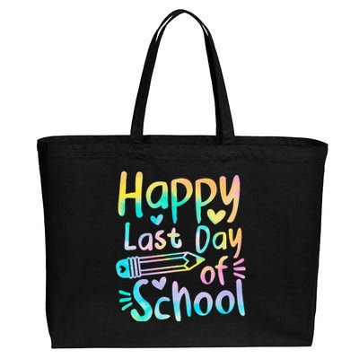 Happy Last Day Of School Students Women Funny Summer Beak Gift Cotton Canvas Jumbo Tote