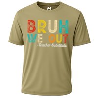 Happy Last Day Of School Bruh We Out Teacher Substitute Cooling Performance Crew T-Shirt