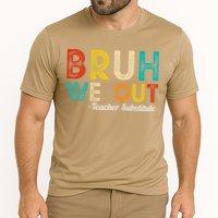 Happy Last Day Of School Bruh We Out Teacher Substitute Cooling Performance Crew T-Shirt