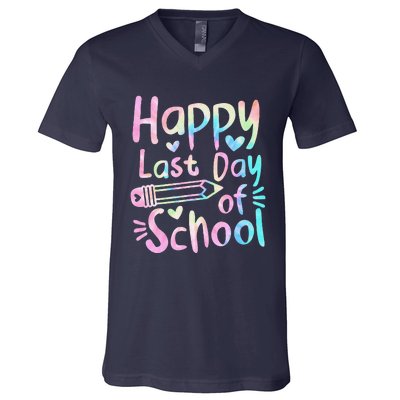 Happy Last Day Of School Students Women Funny Summer Beak V-Neck T-Shirt