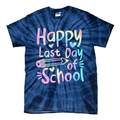 Happy Last Day Of School Students Women Funny Summer Beak Tie-Dye T-Shirt