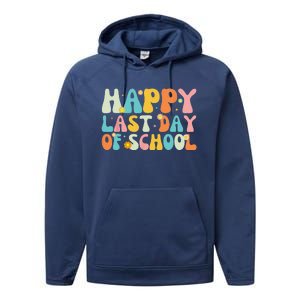 Happy Last Day Of School Teacher Student Graduation Performance Fleece Hoodie