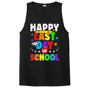 Happy Last Day Of School Graduation Teacher Students PosiCharge Competitor Tank