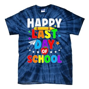 Happy Last Day Of School Graduation Teacher Students Tie-Dye T-Shirt