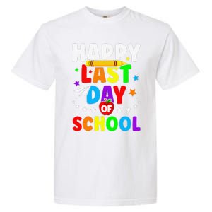 Happy Last Day Of School Graduation Teacher Students Garment-Dyed Heavyweight T-Shirt