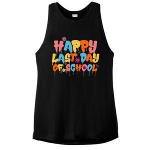 Happy Last Day Of School Teacher Student Graduation Ladies PosiCharge Tri-Blend Wicking Tank