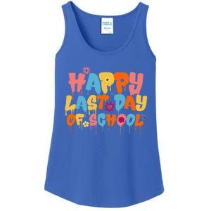 Happy Last Day Of School Teacher Student Graduation Ladies Essential Tank