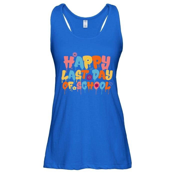 Happy Last Day Of School Teacher Student Graduation Ladies Essential Flowy Tank