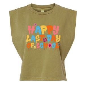 Happy Last Day Of School Teacher Student Graduation Garment-Dyed Women's Muscle Tee