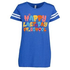 Happy Last Day Of School Teacher Student Graduation Enza Ladies Jersey Football T-Shirt