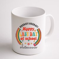 Happy Last Day Of School Hello Summer Students And Teachers Gift Design Coffee Mug