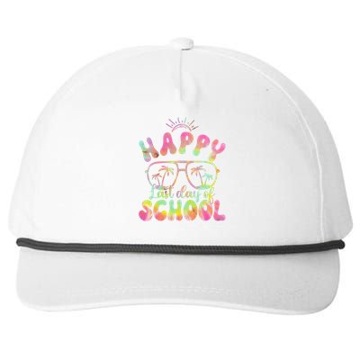 Happy Last Day Of School Hello Summer Students And Teachers Out For Summer Snapback Five-Panel Rope Hat