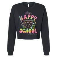 Happy Last Day Of School Hello Summer Students And Teachers Out For Summer Cropped Pullover Crew