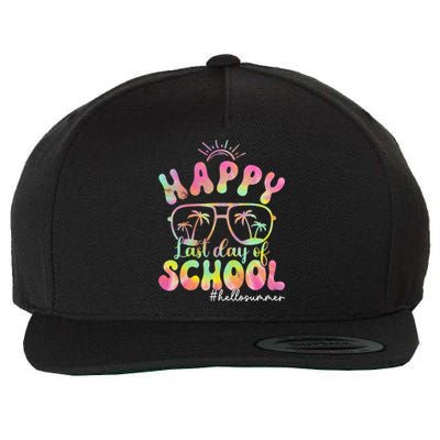 Happy Last Day Of School Hello Summer Students And Teachers Out For Summer Wool Snapback Cap