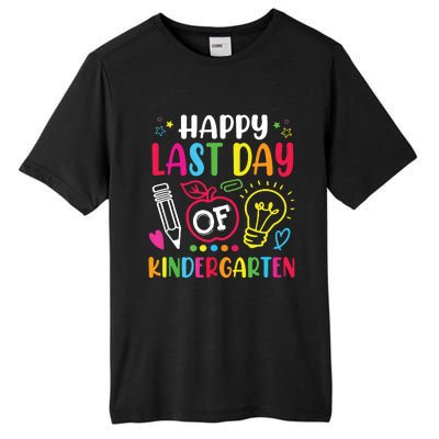 Happy Last Day Of Kindergarten School Funny Teacher Students Tall Fusion ChromaSoft Performance T-Shirt