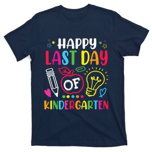 Happy Last Day Of Kindergarten School Funny Teacher Students T-Shirt