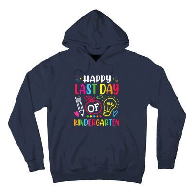 Happy Last Day Of Kindergarten School Funny Teacher Students Tall Hoodie