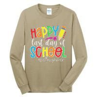 Happy Last Day Of School Teacher Graduation Last Day Tall Long Sleeve T-Shirt