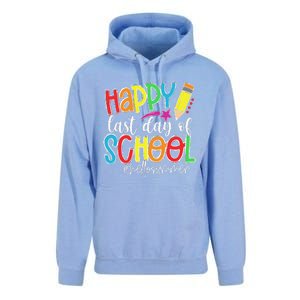 Happy Last Day Of School Teacher Graduation Last Day Unisex Surf Hoodie