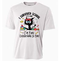 Happy Last Day Of School Teacher Student Graduation Cooling Performance Crew T-Shirt