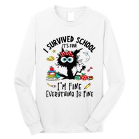 Happy Last Day Of School Teacher Student Graduation Long Sleeve Shirt