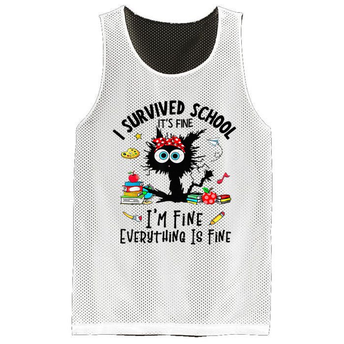 Happy Last Day Of School Teacher Student Graduation Mesh Reversible Basketball Jersey Tank