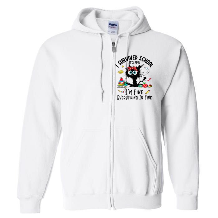 Happy Last Day Of School Teacher Student Graduation Full Zip Hoodie