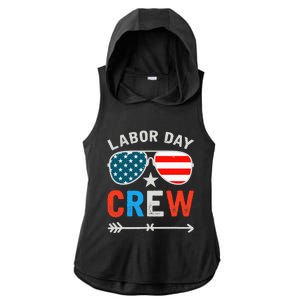 Happy Labor Day Crew Patriot Happy Labor Day Ladies PosiCharge Tri-Blend Wicking Draft Hoodie Tank