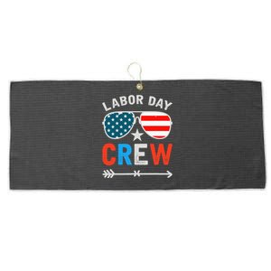 Happy Labor Day Crew Patriot Happy Labor Day Large Microfiber Waffle Golf Towel