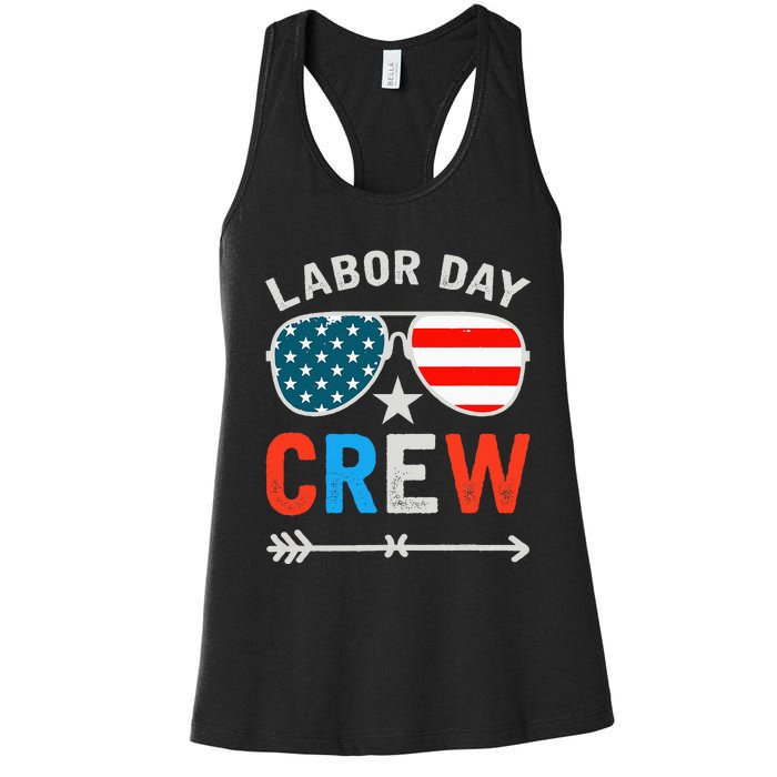 Happy Labor Day Crew Patriot Happy Labor Day Women's Racerback Tank