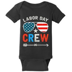 Happy Labor Day Crew Patriot Happy Labor Day Baby Bodysuit