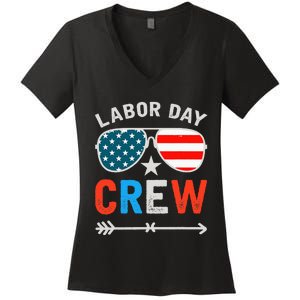 Happy Labor Day Crew Patriot Happy Labor Day Women's V-Neck T-Shirt