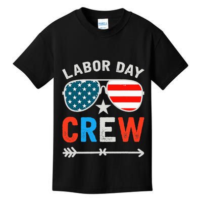 Happy Labor Day Crew Patriot Happy Labor Day Kids T-Shirt