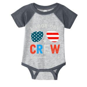 Happy Labor Day Crew Patriot Happy Labor Day Infant Baby Jersey Bodysuit