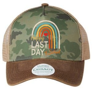 Happy Last Day Of School Teacher Student Graduation Legacy Tie Dye Trucker Hat