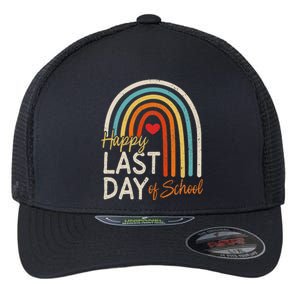 Happy Last Day Of School Teacher Student Graduation Flexfit Unipanel Trucker Cap