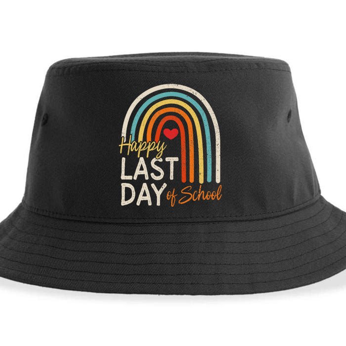 Happy Last Day Of School Teacher Student Graduation Sustainable Bucket Hat