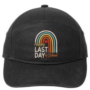 Happy Last Day Of School Teacher Student Graduation 7-Panel Snapback Hat